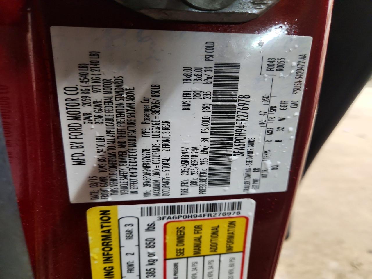 Ford Fusion Se