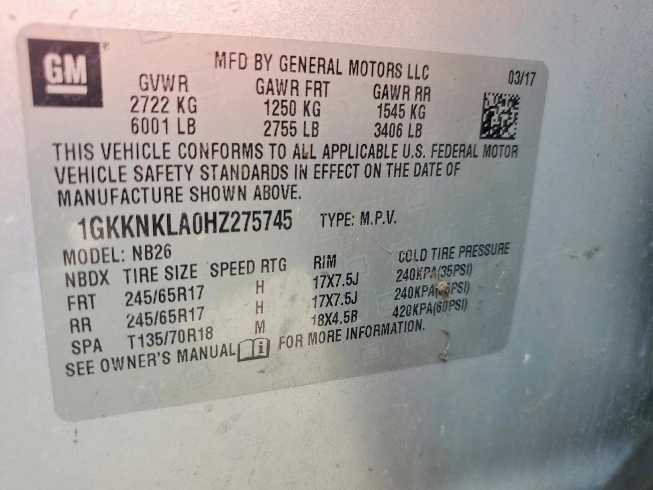 GMC Acadia Sle
