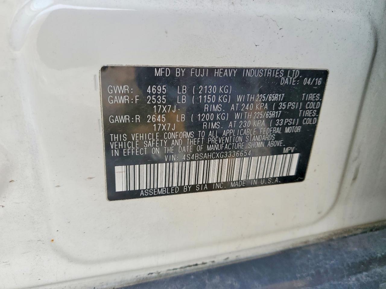 Subaru Outback 2.5i Premium