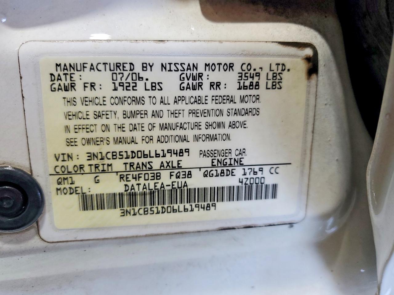 Nissan Sentra 1.8