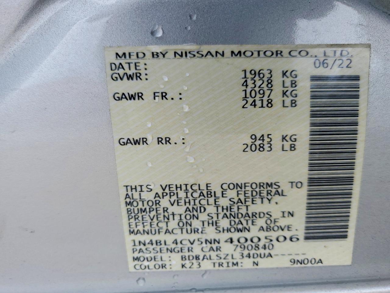 Nissan Altima Sr