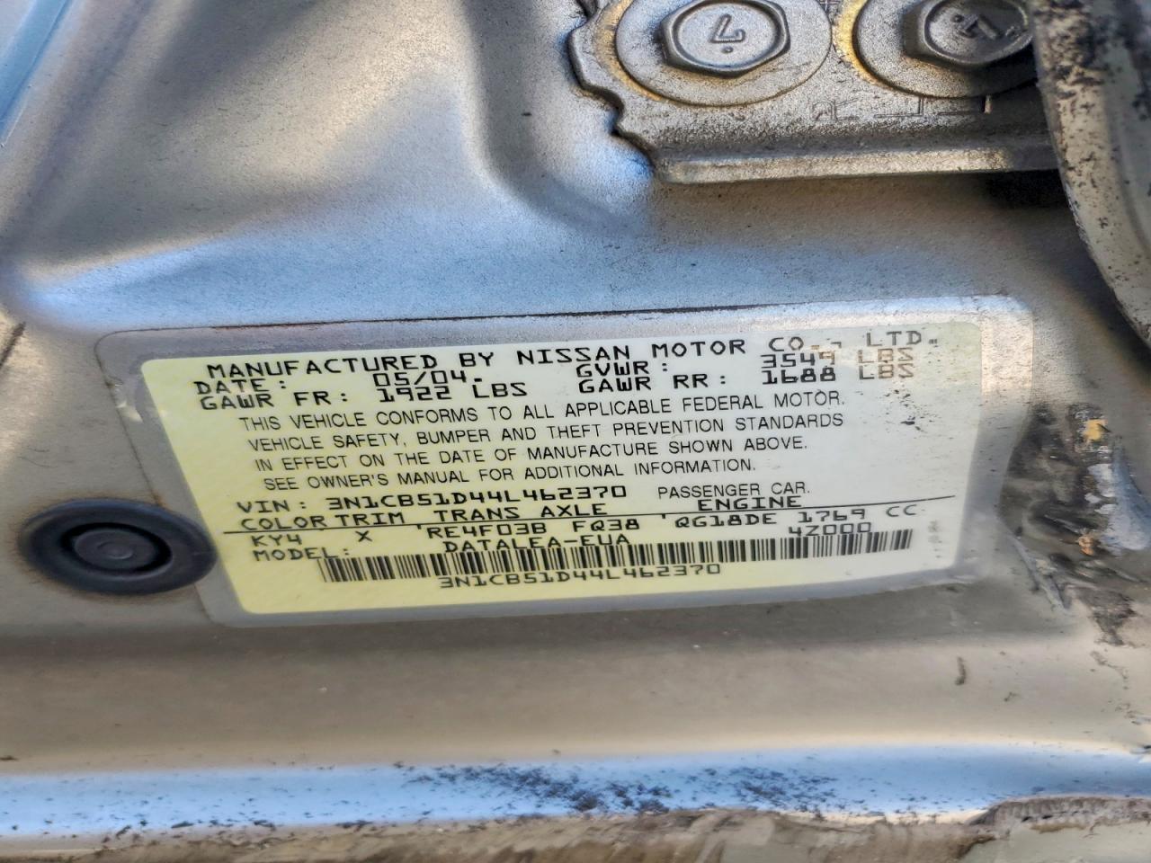 Nissan Sentra 1.8