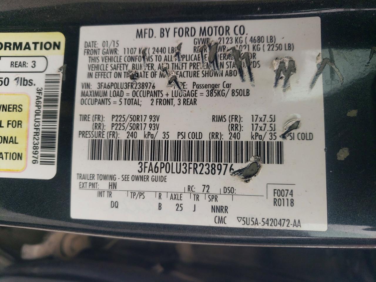 Ford Fusion Se Hybrid