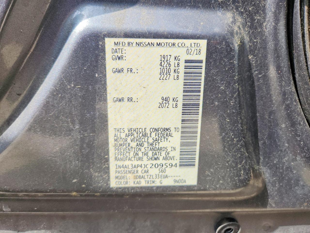 Nissan Altima 2.5 Sl