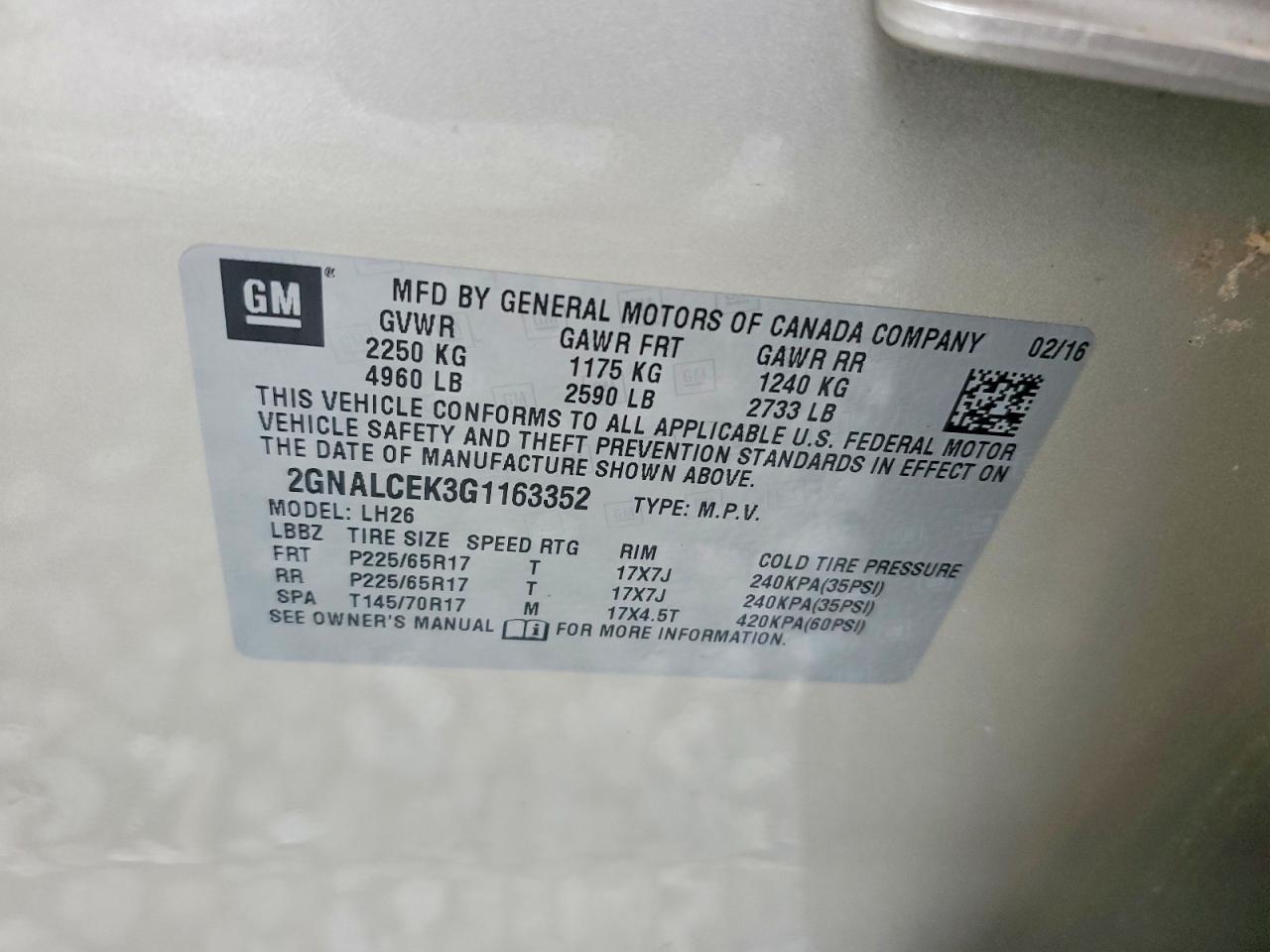 Chevrolet Equinox Lt