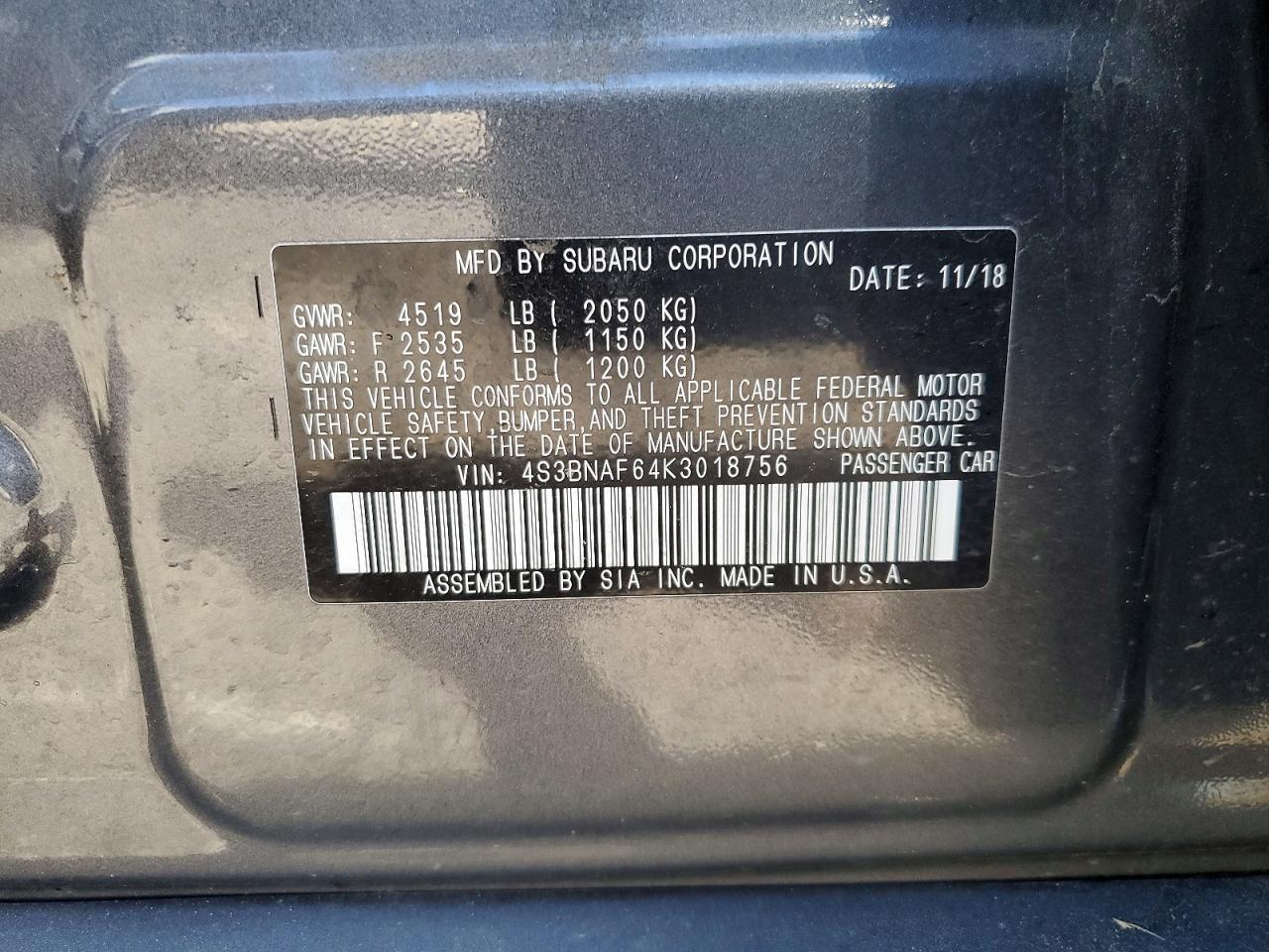 Subaru Legacy 2.5i Premium