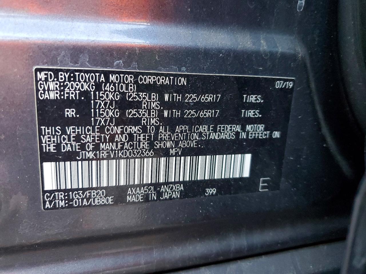Toyota RAV4 Le