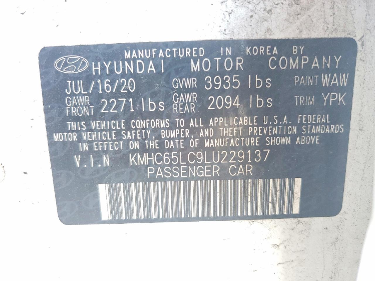 Hyundai Ioniq Blue