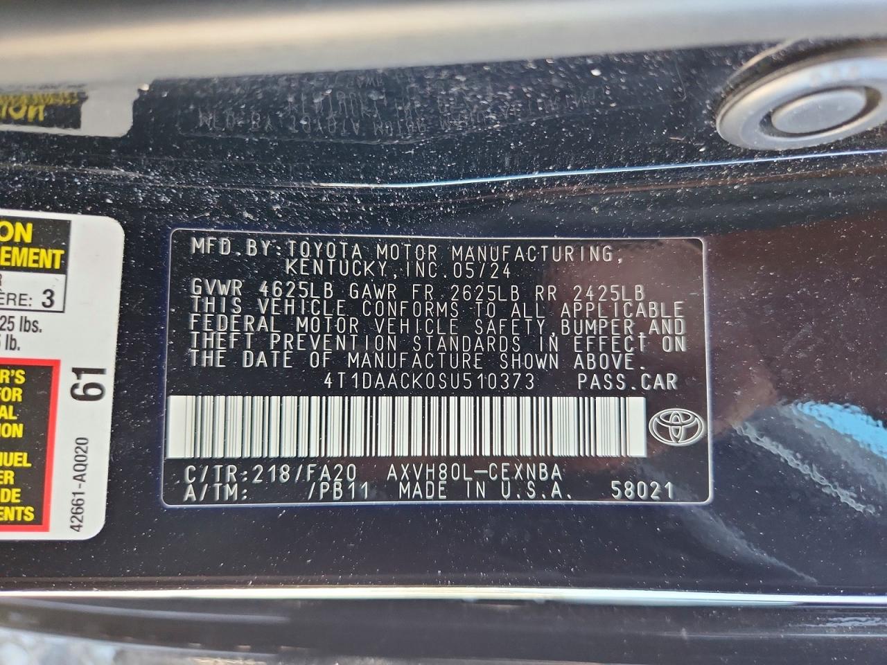 Toyota Camry Le