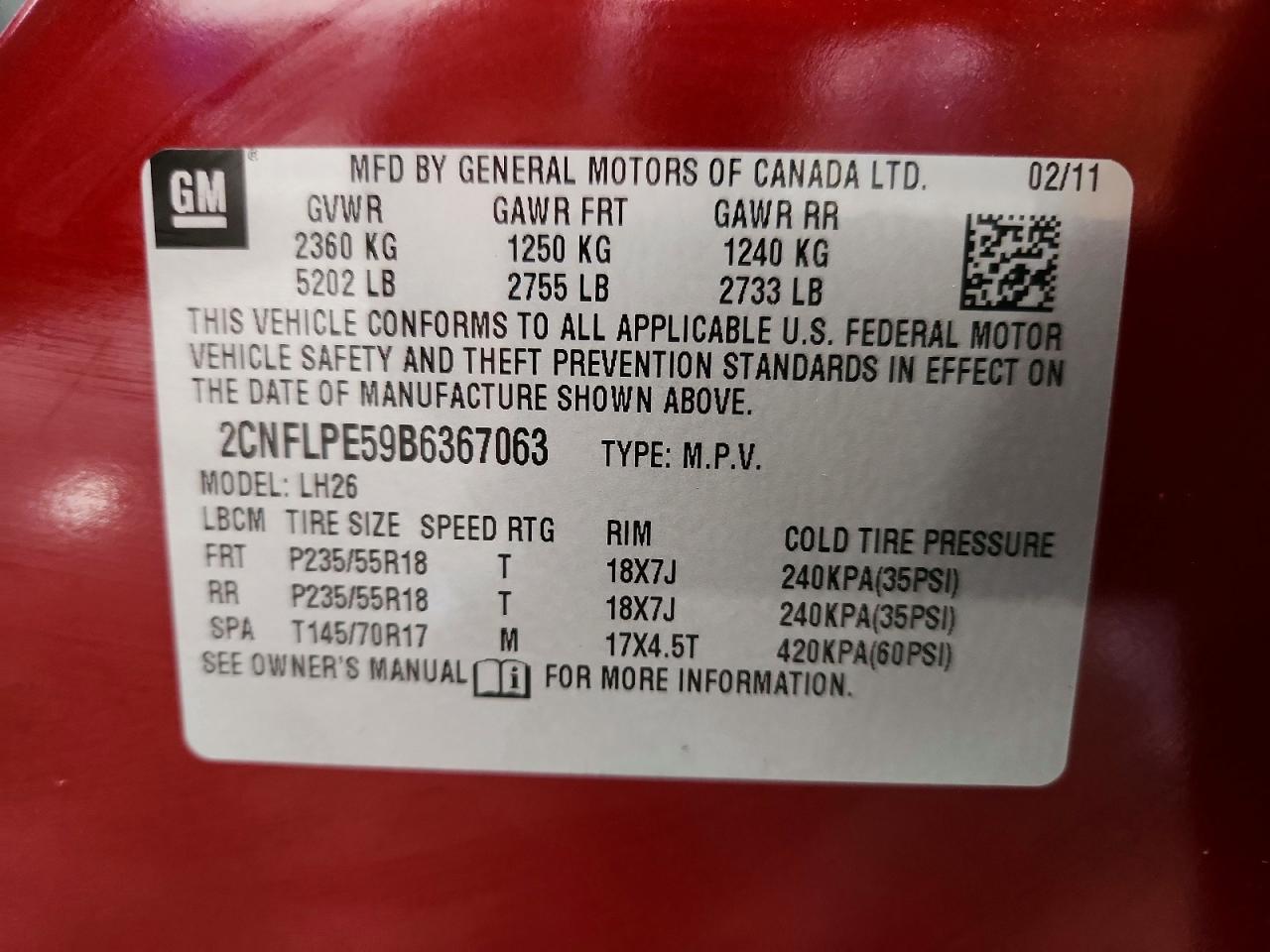 Chevrolet Equinox Lt