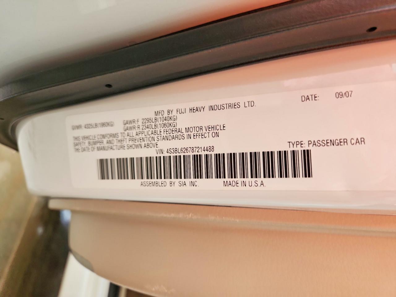 Subaru Legacy 2.5i Limited