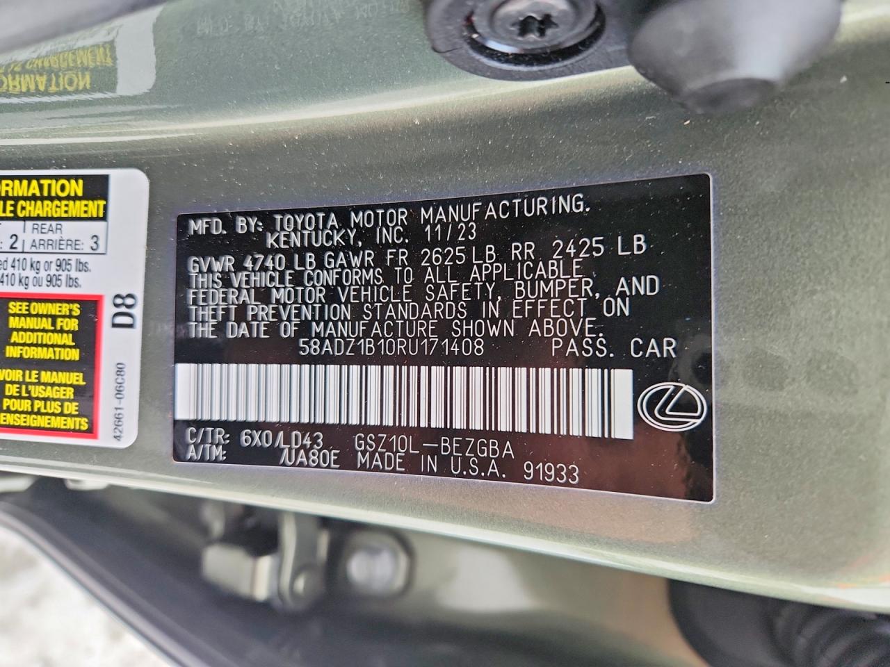 Lexus Es 350 Base