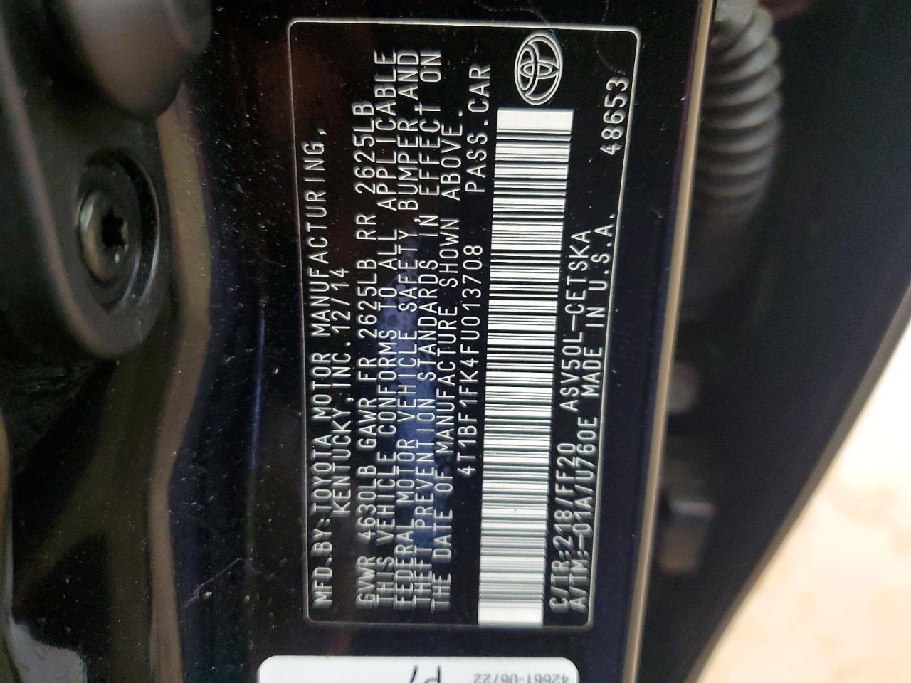 Toyota Camry Se