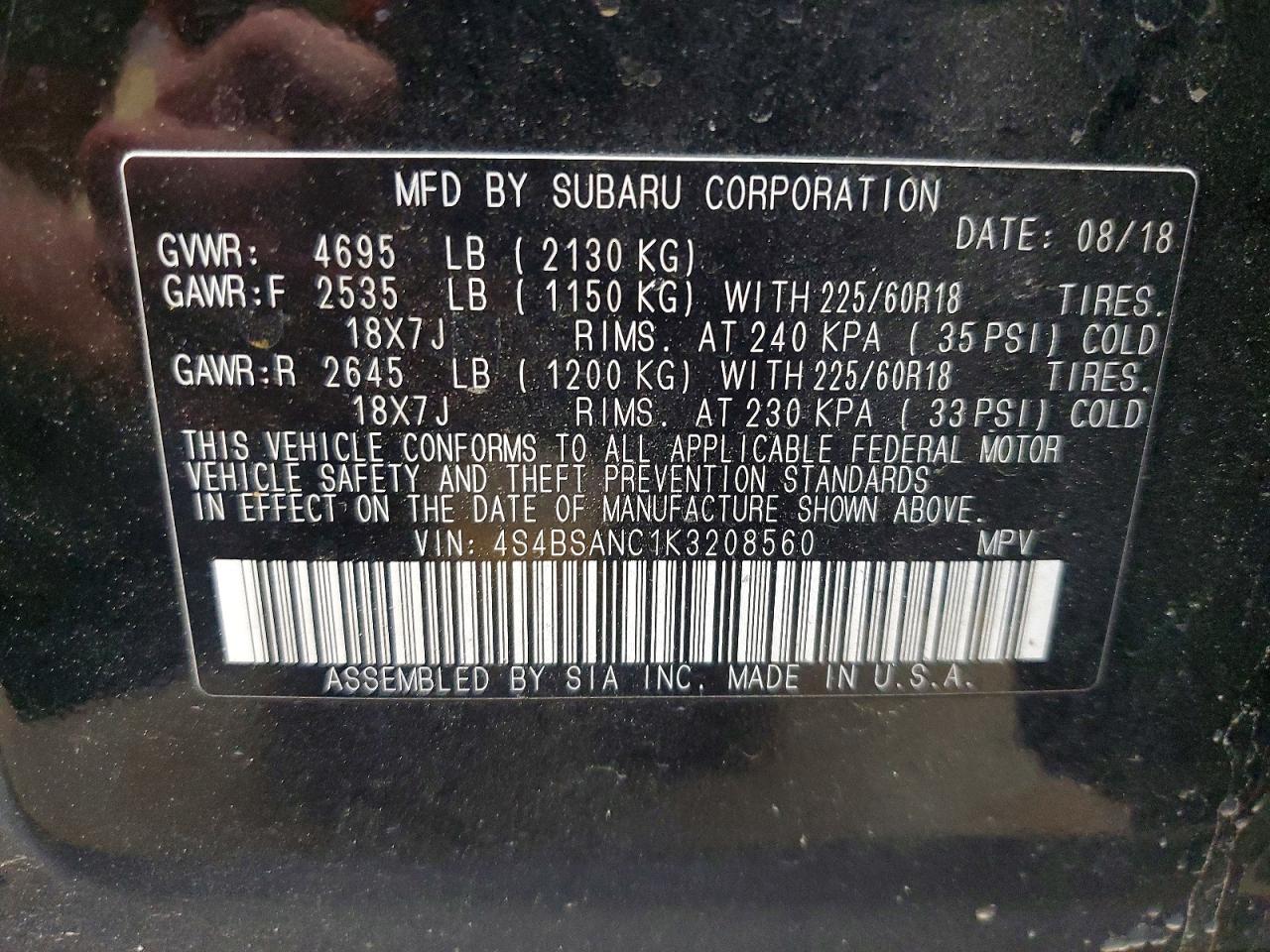 Subaru Outback 2.5i Limited