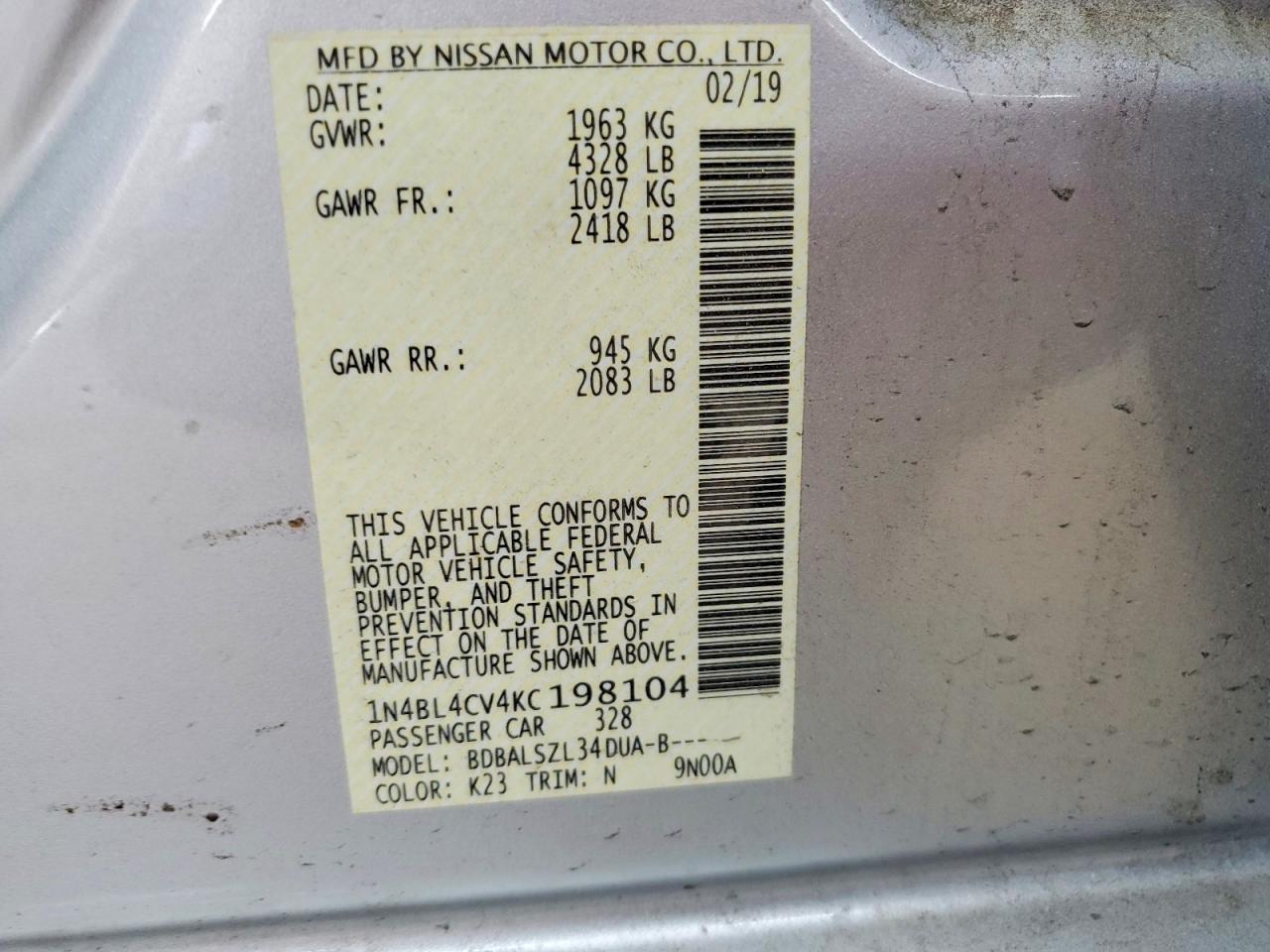 Nissan Altima Sr