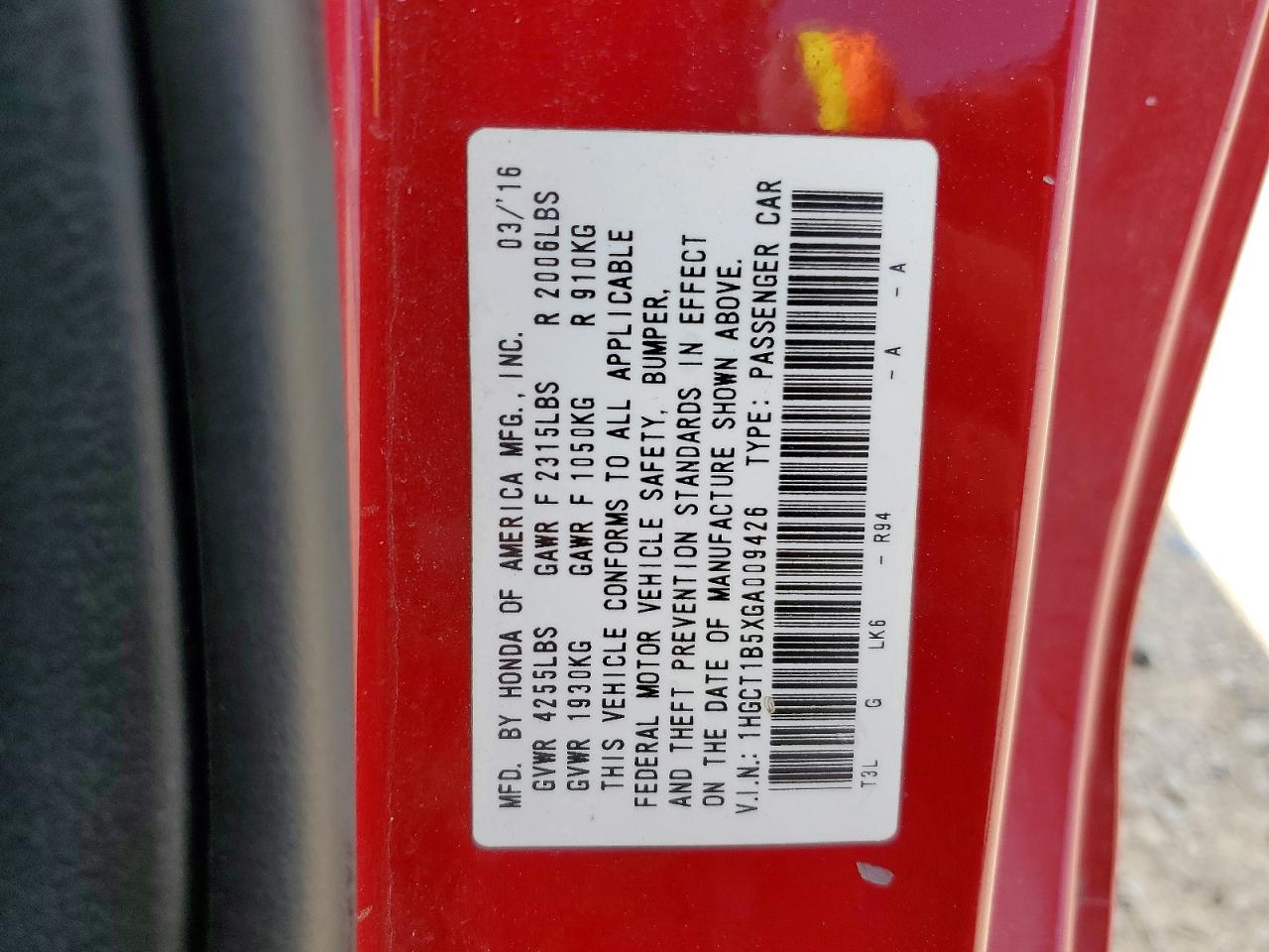 Honda Accord Ex