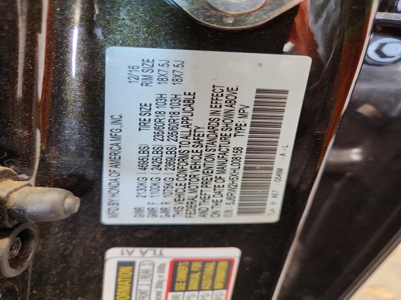 Honda Crv Ex