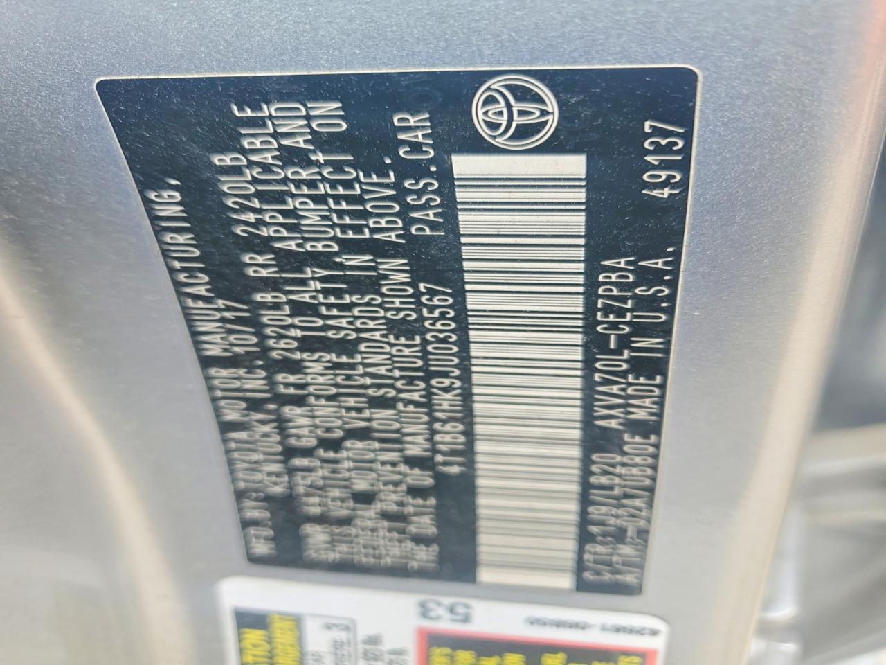 Toyota Camry Xse