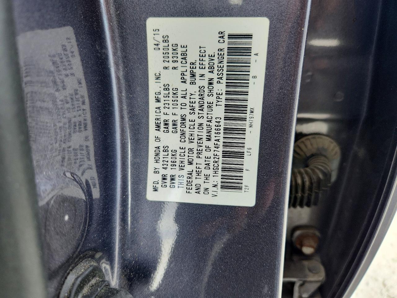 Honda Accord Ex