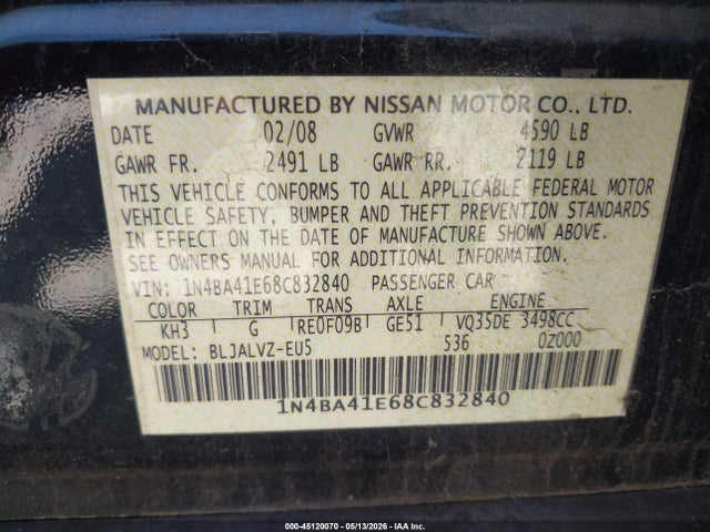 Nissan Maxima 3.5 Se