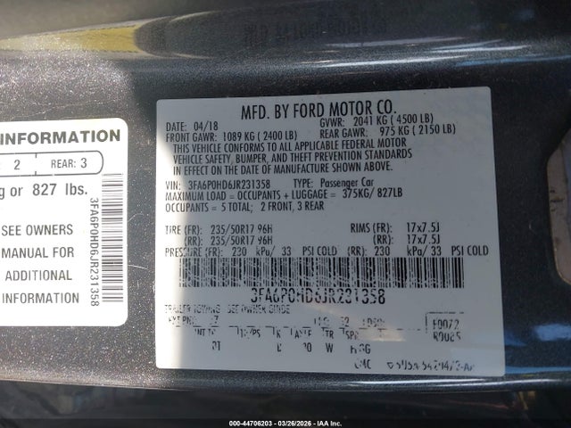 Ford Fusion Se