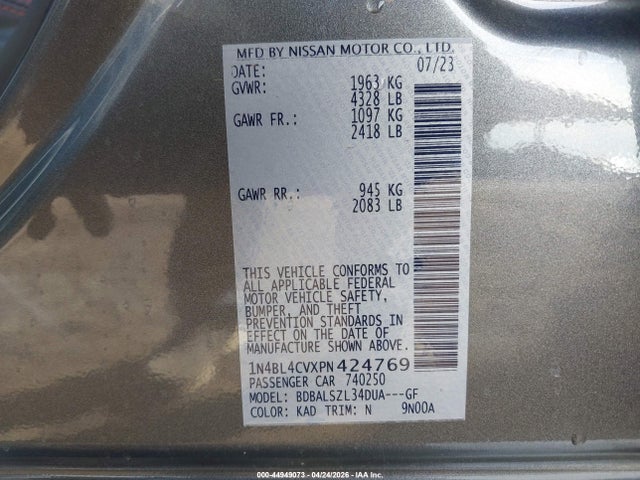 Nissan Altima Sr Fwd