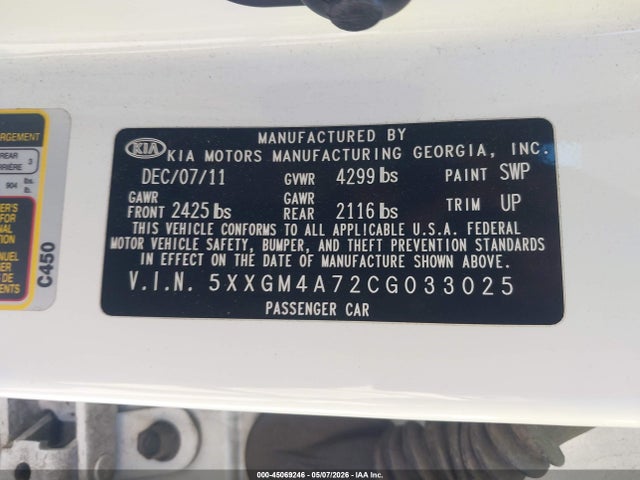 Kia Optima Lx