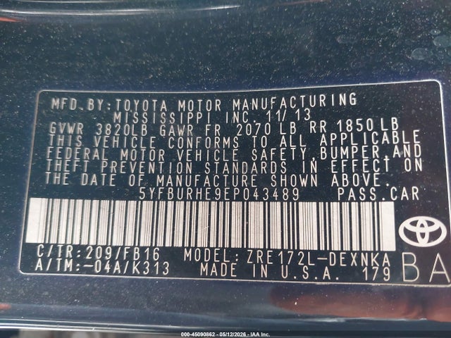 Toyota Corolla Le