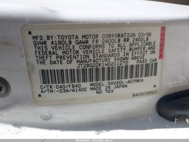 Toyota Camry Le