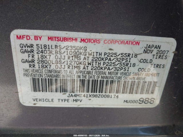 Mitsubishi Outlander Xls