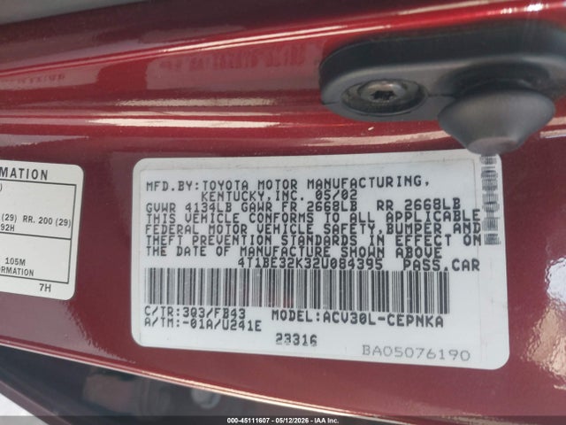 Toyota Camry Le