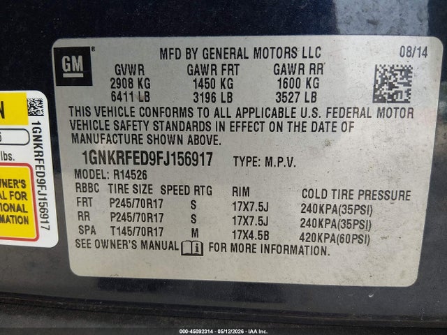 Chevrolet Traverse Ls