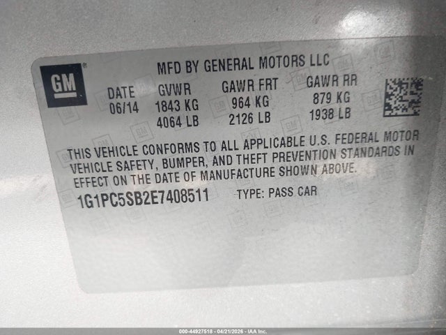 Chevrolet Cruze 1lt Auto