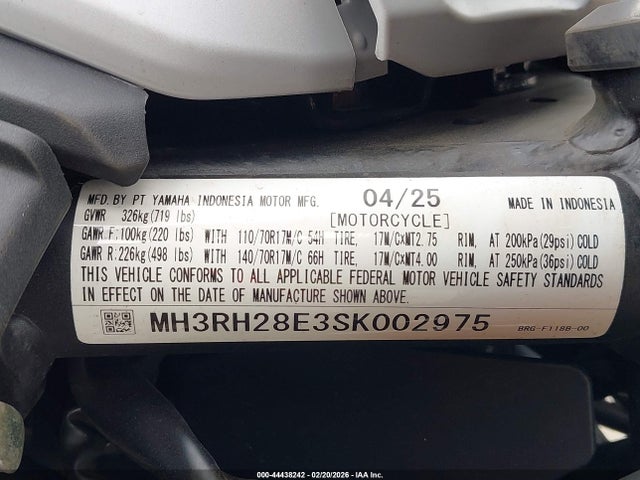 Yamaha Mtn320 A