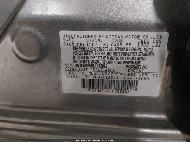 Nissan Versa Sr Xtronic Cvt