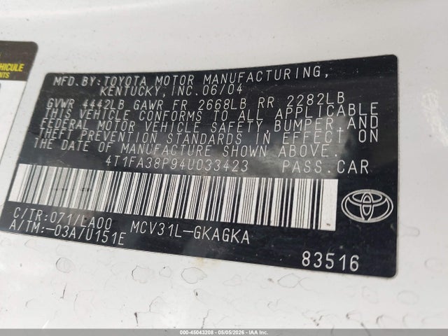 Toyota Camry Sle
