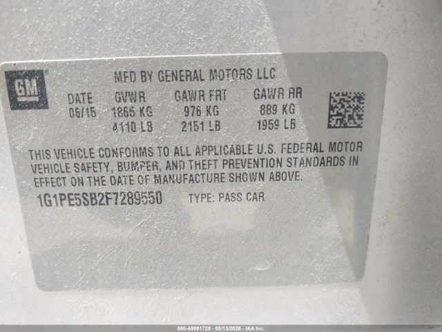 Chevrolet Cruze 2lt Auto