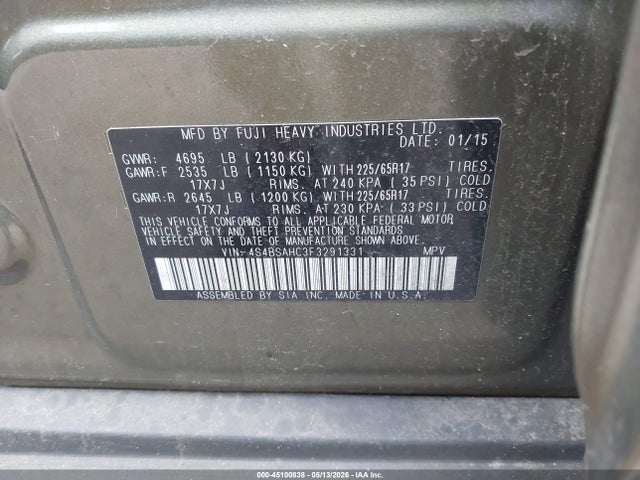Subaru Outback 2.5i Premium