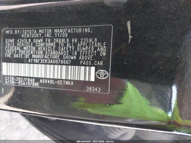 Toyota Camry Le