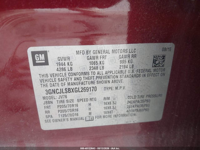 Chevrolet Trax Lt