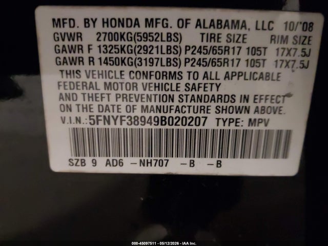 Honda Pilot Touring