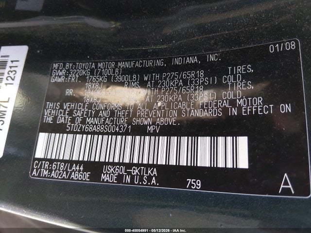 Toyota Sequoia Limited 5.7l V8