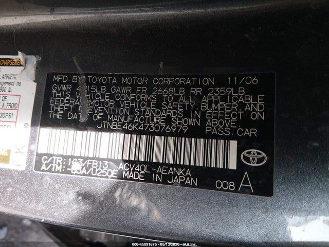 Toyota Camry Le