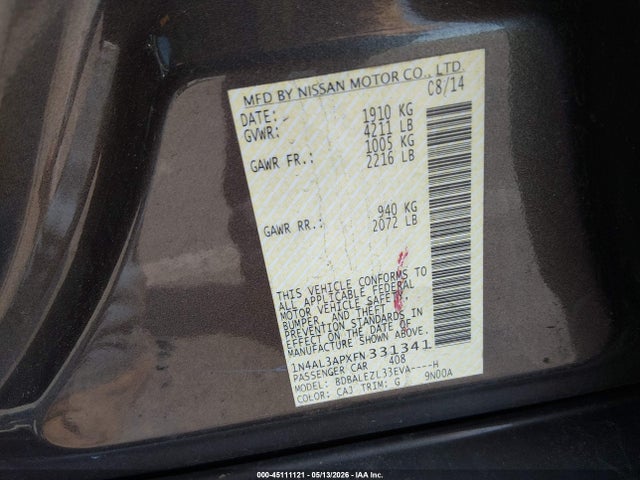 Nissan Altima 2.5 S