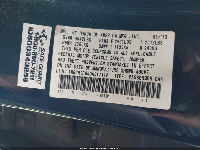 Honda Accord Ex-l V-6