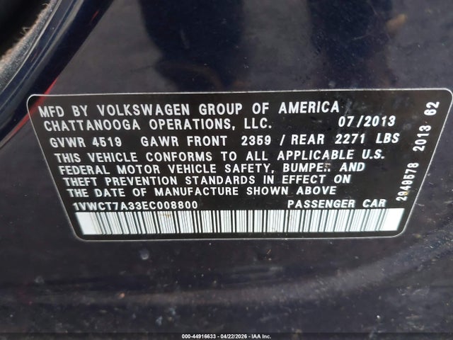 Volkswagen Passat 1.8t Sel Premium
