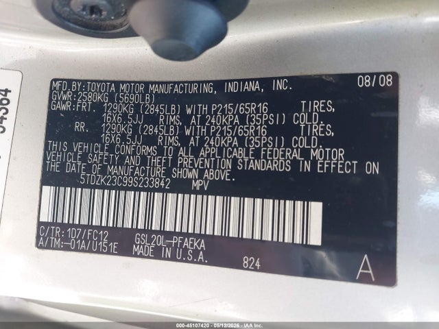 Toyota Sienna Le