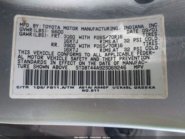 Toyota Sequoia Sr5 V8