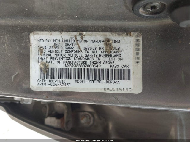 Toyota Corolla Ce