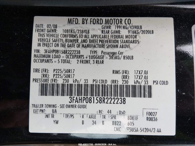 Ford Fusion Sel